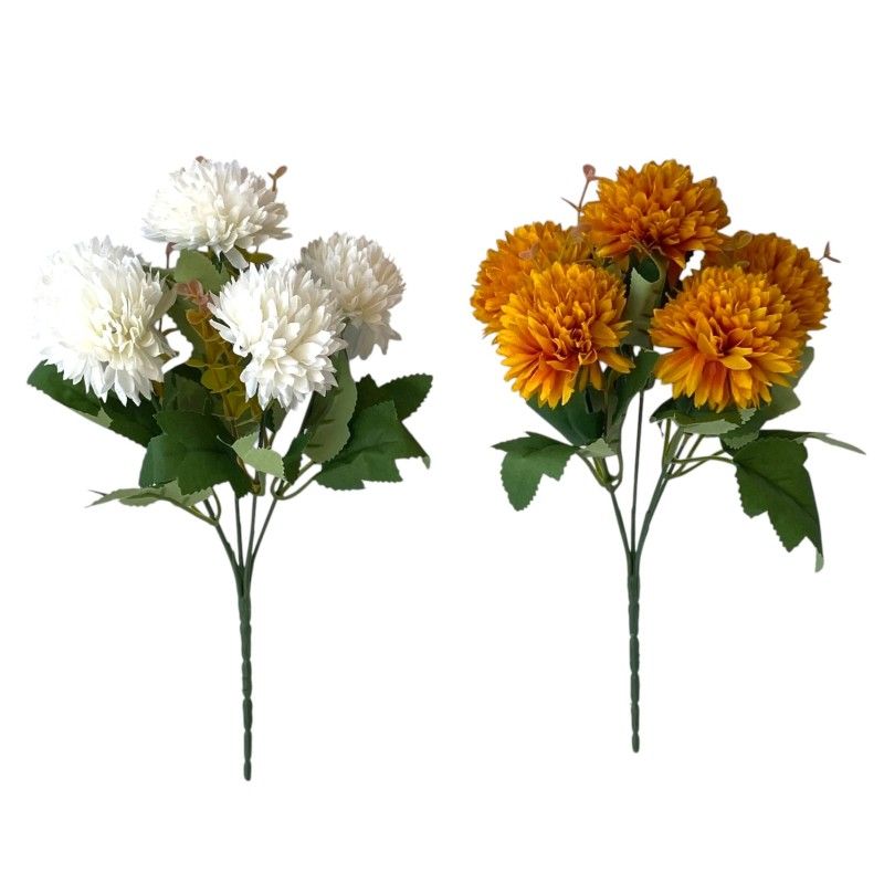 Krizantém csokor x5 31cm - 5 színben Krizantém csokor x5 31cm - 5 színben