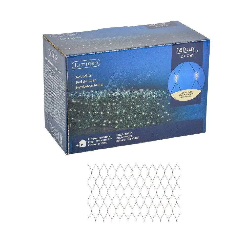 Hálós adapteres fényfüzér - 3 kiszerelésben Több színben Hálós adapteres fényfüzér - 3 kiszerelésben Több színben