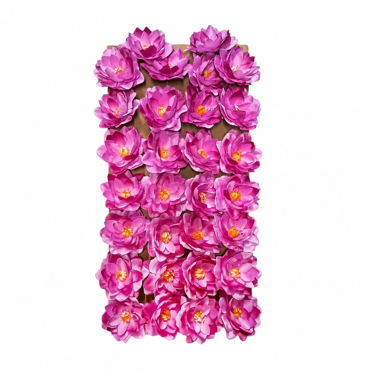 Tavirózsa virágfej rövid szárral, 12 cm – 30 db/tálca, 6 színben Tavirózsa virágfej rövid szárral, 12 cm – 30 db/tálca, 6 színben