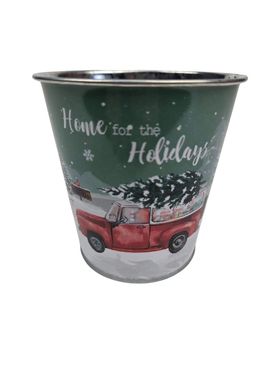 Karácsonyi mintás bádog kaspó 10 cm- Több féle Karácsonyi mintás bádog kaspó 10 cm- Több féle