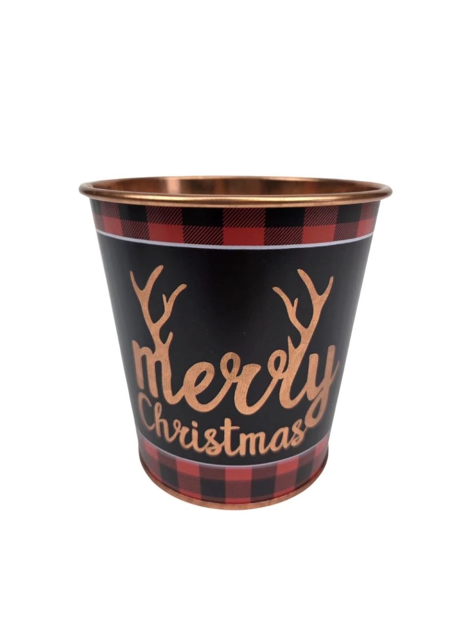 Karácsonyi mintás bádog kaspó 10 cm- Több féle Karácsonyi mintás bádog kaspó 10 cm- Több féle