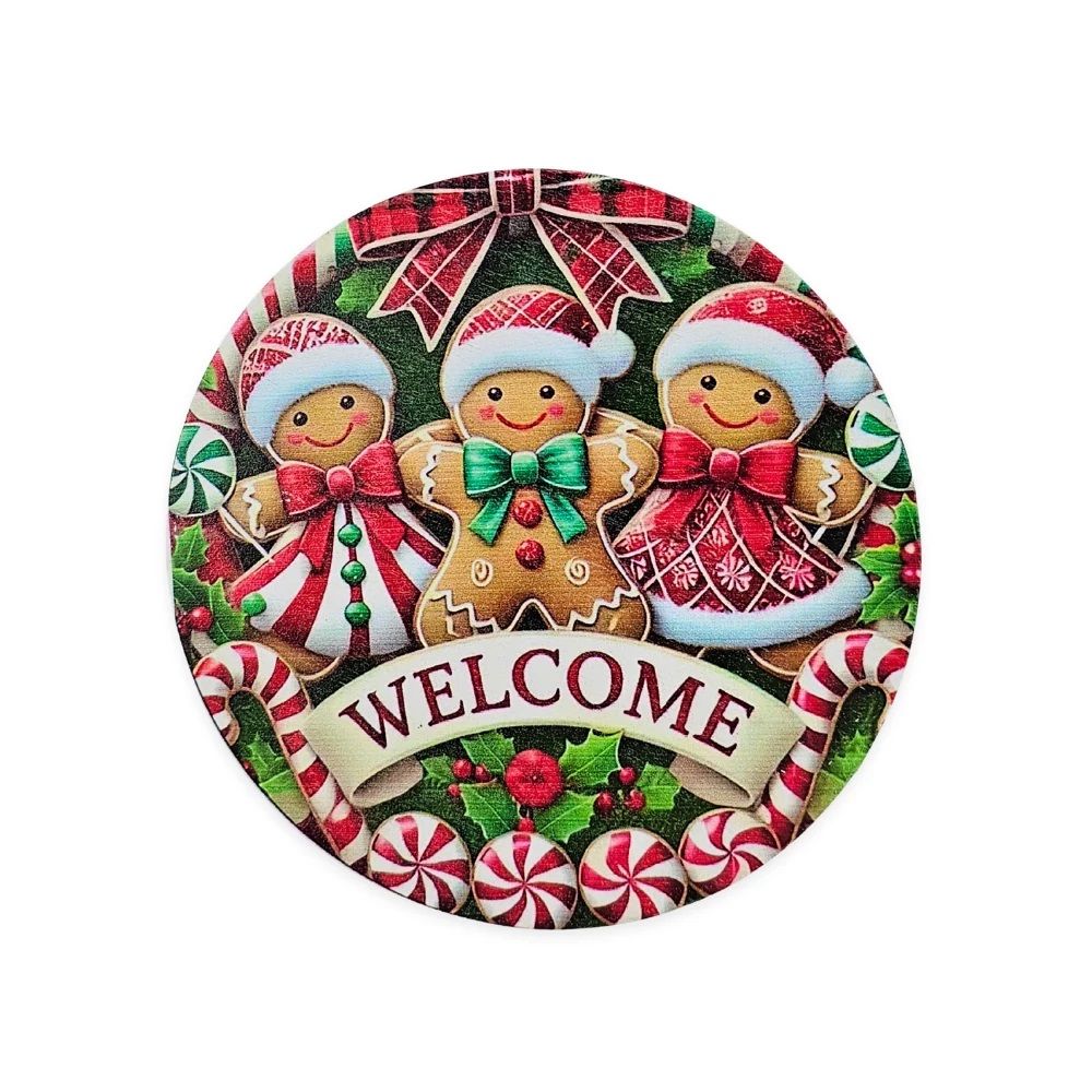 Nyomtatott fa tábla koszorú közép 14,8 cm - Karácsonyi minták Nyomtatott fa tábla koszorú közép 14,8 cm - Karácsonyi minták