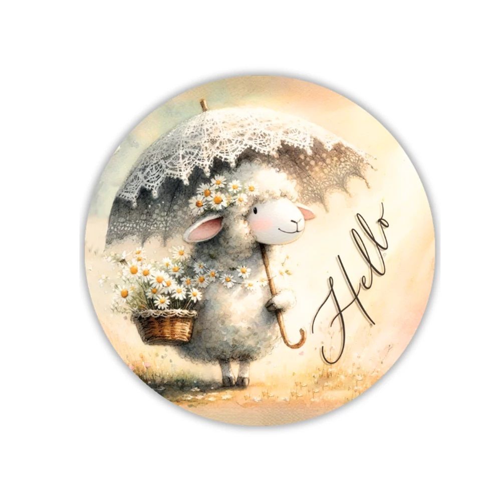 Tavaszi fa nyomtatott koszorú közép 2 méretben- Több féle