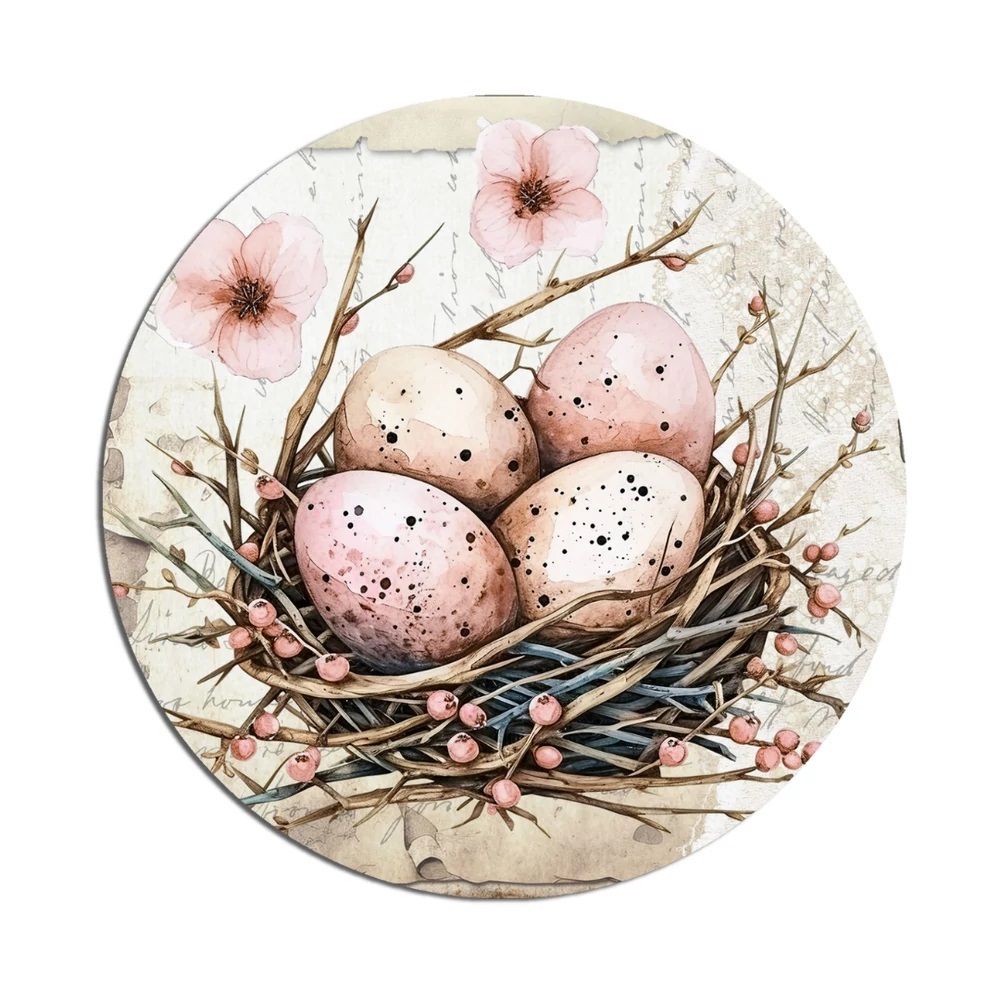 Tavaszi fa nyomtatott koszorú közép 2 méretben- Több féle