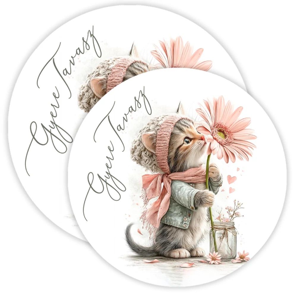 Tavaszi fa nyomtatott koszorú közép 2 méretben- Több féle