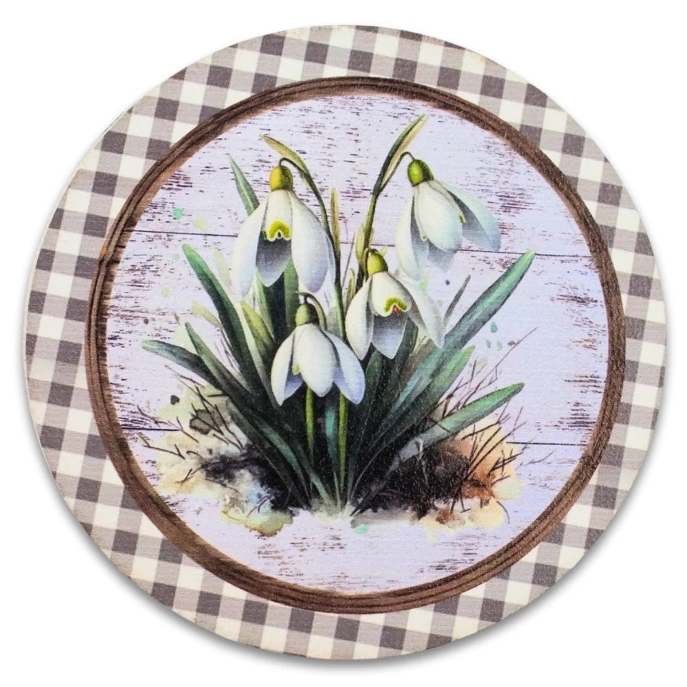 Tavaszi fa nyomtatott koszorú közép 2 méretben- Több féle