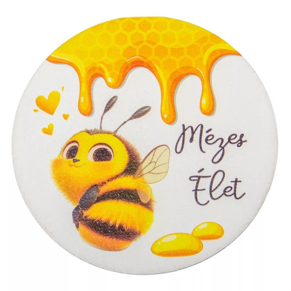 Nyomtatott fa tábla koszorú közép - Nyári design - 11,8 cm Nyomtatott fa tábla koszorú közép - Nyári design - 11,8 cm