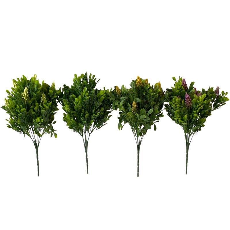 Gyöngyikés bokor x7 32cm - 4 színben Gyöngyikés bokor x7 32cm - 4 színben