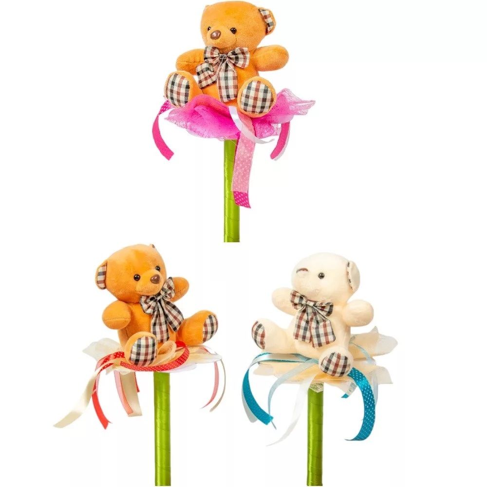 Ballagási csokor macival 42cm - Több féle Ballagási csokor macival 42cm - Több féle