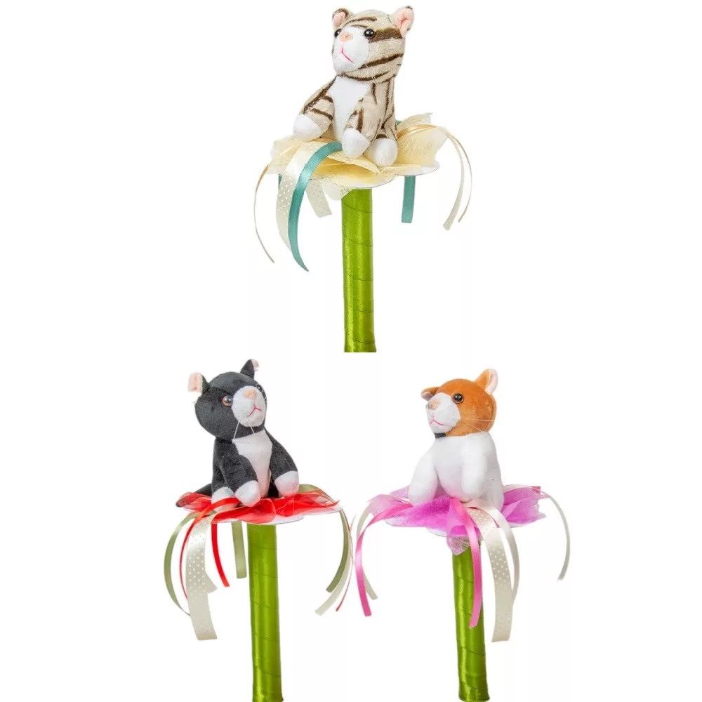 Ballagási csokor cicával 28cm -3 féle Ballagási csokor cicával 28cm -3 féle