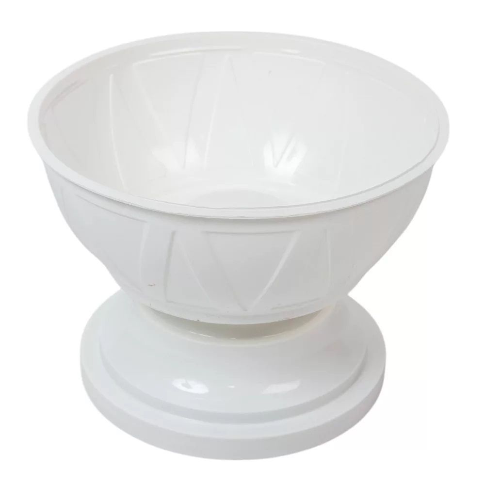 Műanyag talpas tál grafit D18cm M13cm - 3 színben Műanyag talpas tál grafit D18cm M13cm - 3 színben