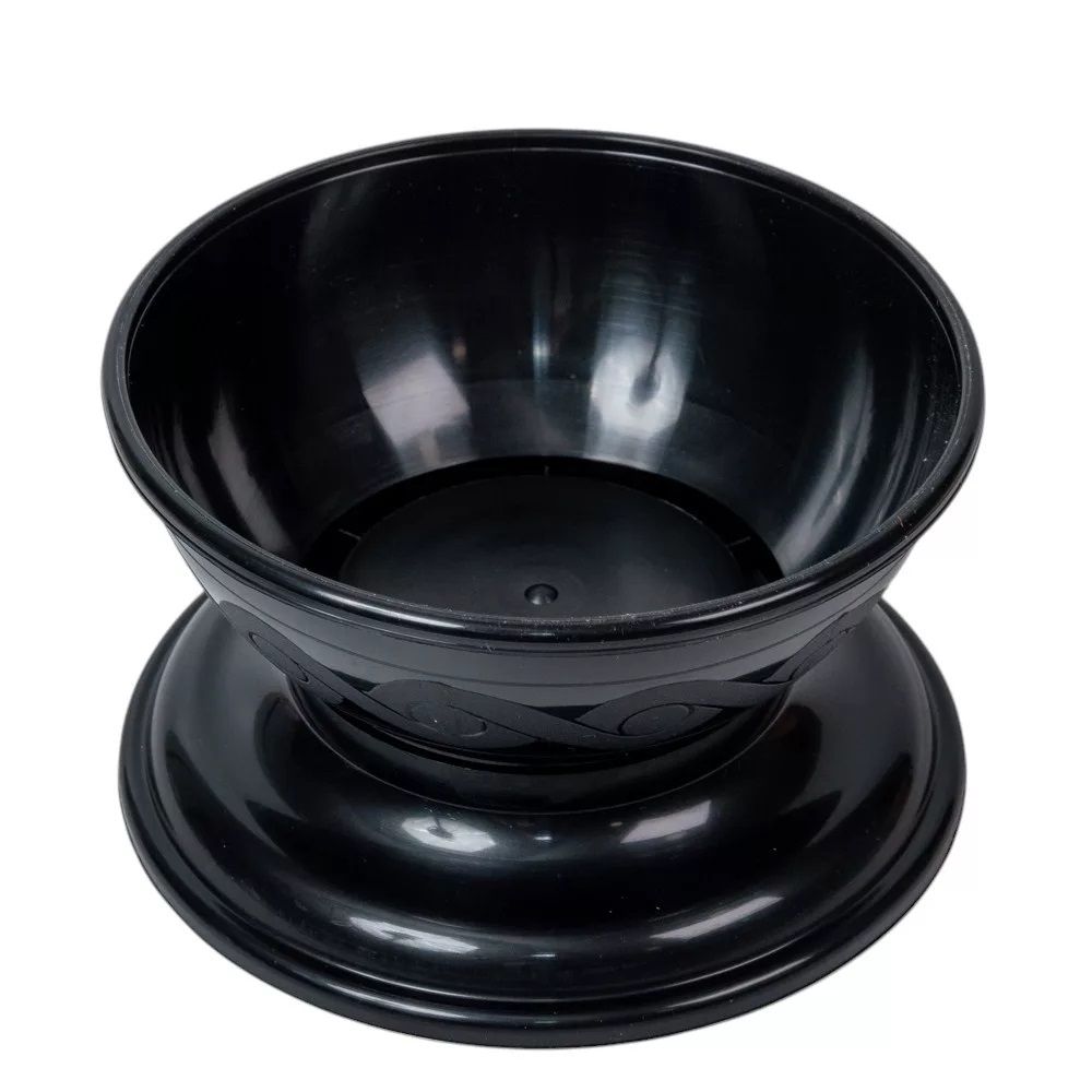 Műanyag kerek talpas tál D18cm M10,5cm - 2 színben Műanyag kerek talpas tál D18cm M10,5cm - 2 színben