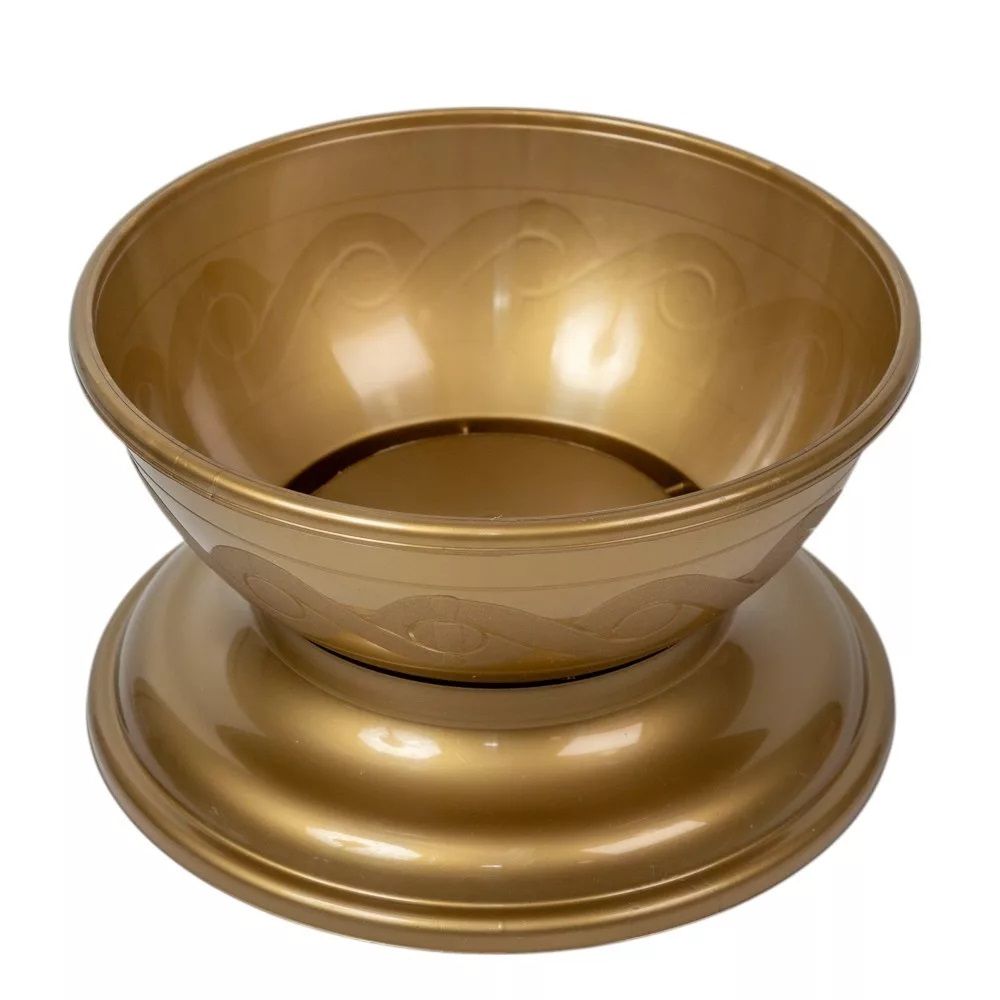 Műanyag kerek talpas tál D18cm M10,5cm - 2 színben Műanyag kerek talpas tál D18cm M10,5cm - 2 színben