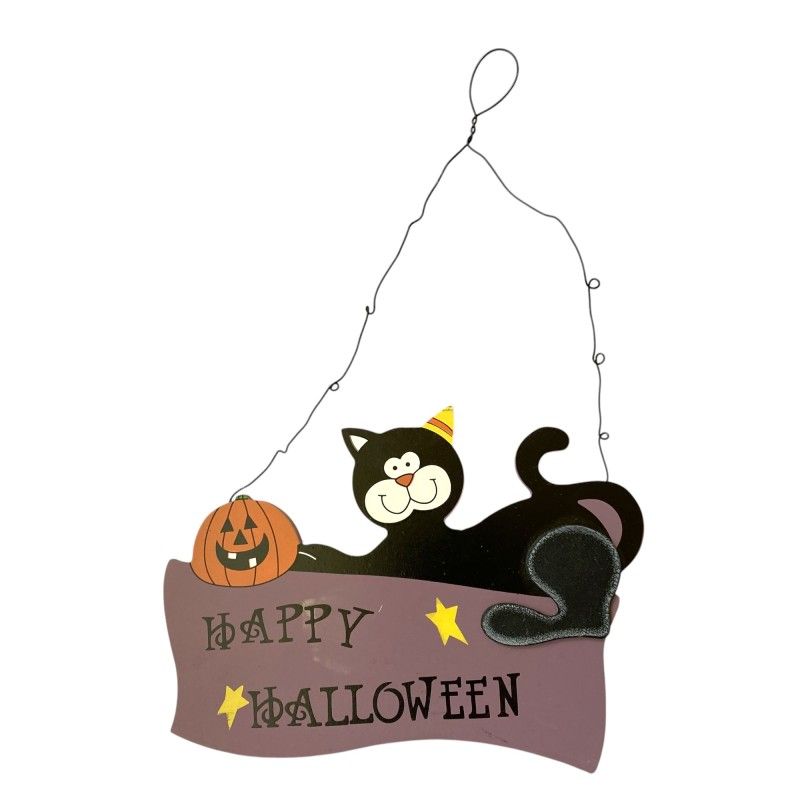 Fa Halloween ajtódísz