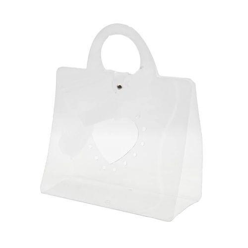 Műanyag virágtáska szív kivágással 30x12x35 cm Műanyag virágtáska szív kivágással 30x12x35 cm