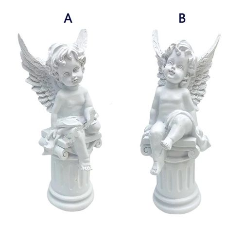 Angyal oszlopon ülő 8,5x22 cm - 2 féle Angyal oszlopon ülő 8,5x22 cm - 2 féle