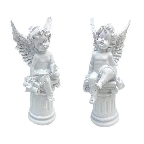 Angyal oszlopon ülő 8,5x22 cm - 2 féle Angyal oszlopon ülő 8,5x22 cm - 2 féle