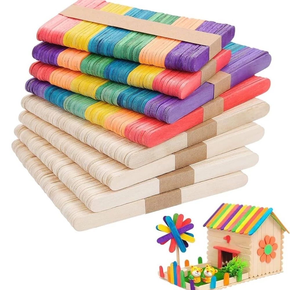 Fa spatula 11x1cm 50db/csomag - 2 színben Fa spatula 11x1cm 50db/csomag - 2 színben