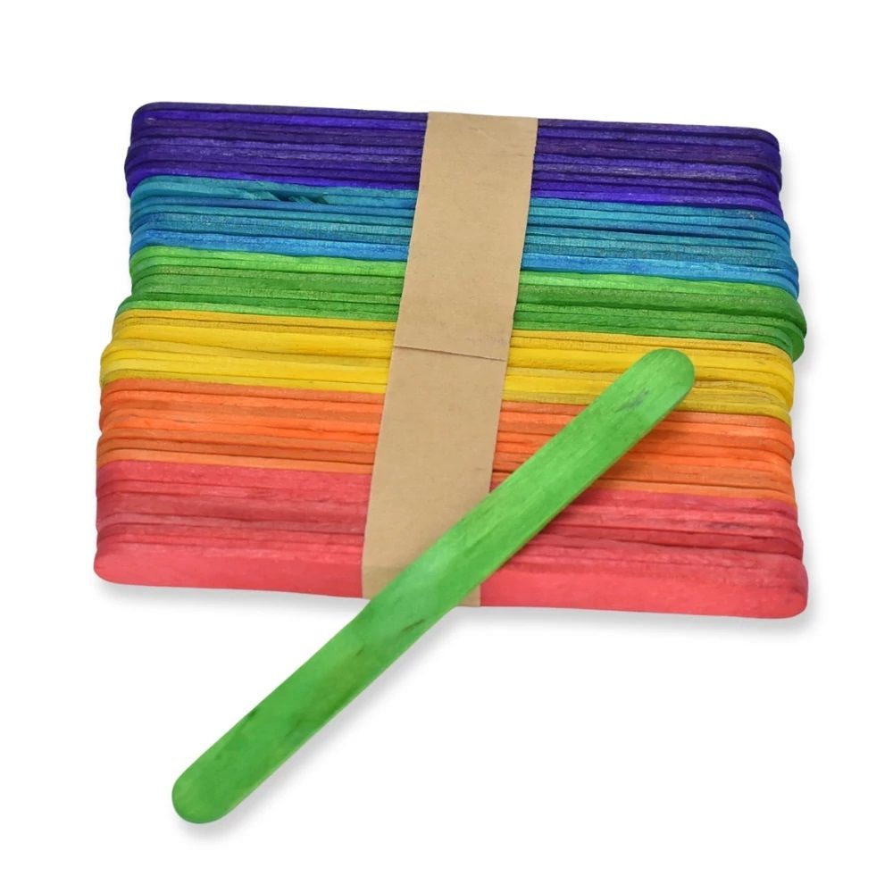 Fa spatula 11x1cm 50db/csomag - 2 színben Fa spatula 11x1cm 50db/csomag - 2 színben