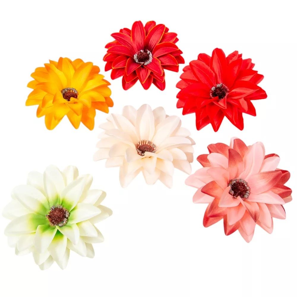 Dália virágfej szatén MIX3 D12cm72 db/csomag Dália virágfej szatén MIX3 D12cm72 db/csomag