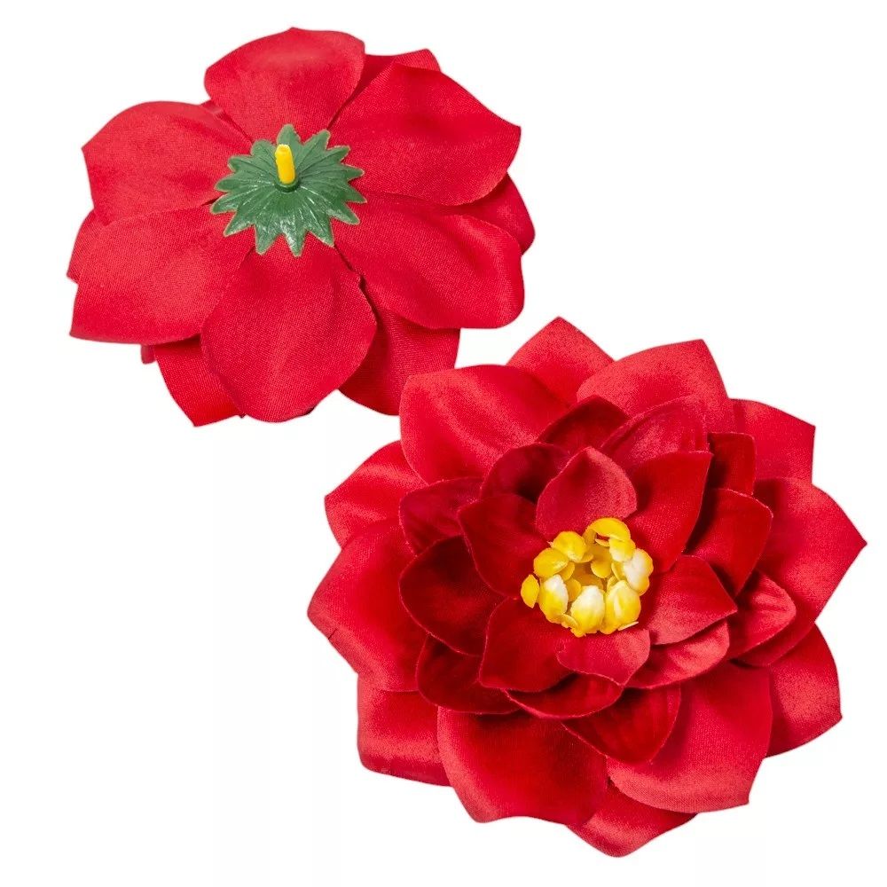 Tavirózsa virágfej D11cm 10 db/csomag - 8 színben Tavirózsa virágfej D11cm 10 db/csomag - 8 színben