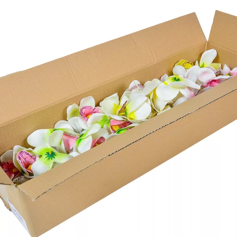 Orchidea virágfej polifoam D7cm 72db/csomag Orchidea virágfej polifoam D7cm 72db/csomag