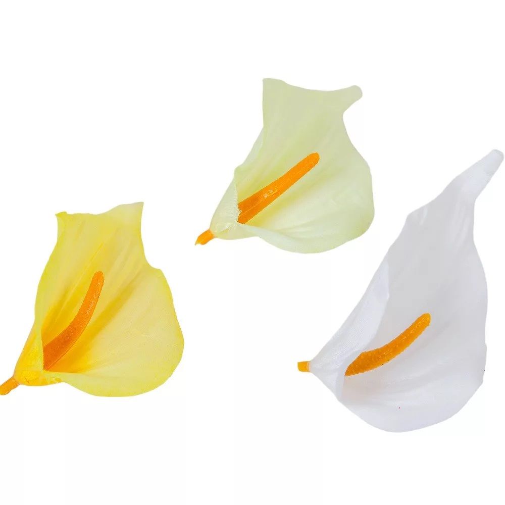 Kála virágfej M10cm 24db - 3 színben Kála virágfej M10cm 24db - 3 színben