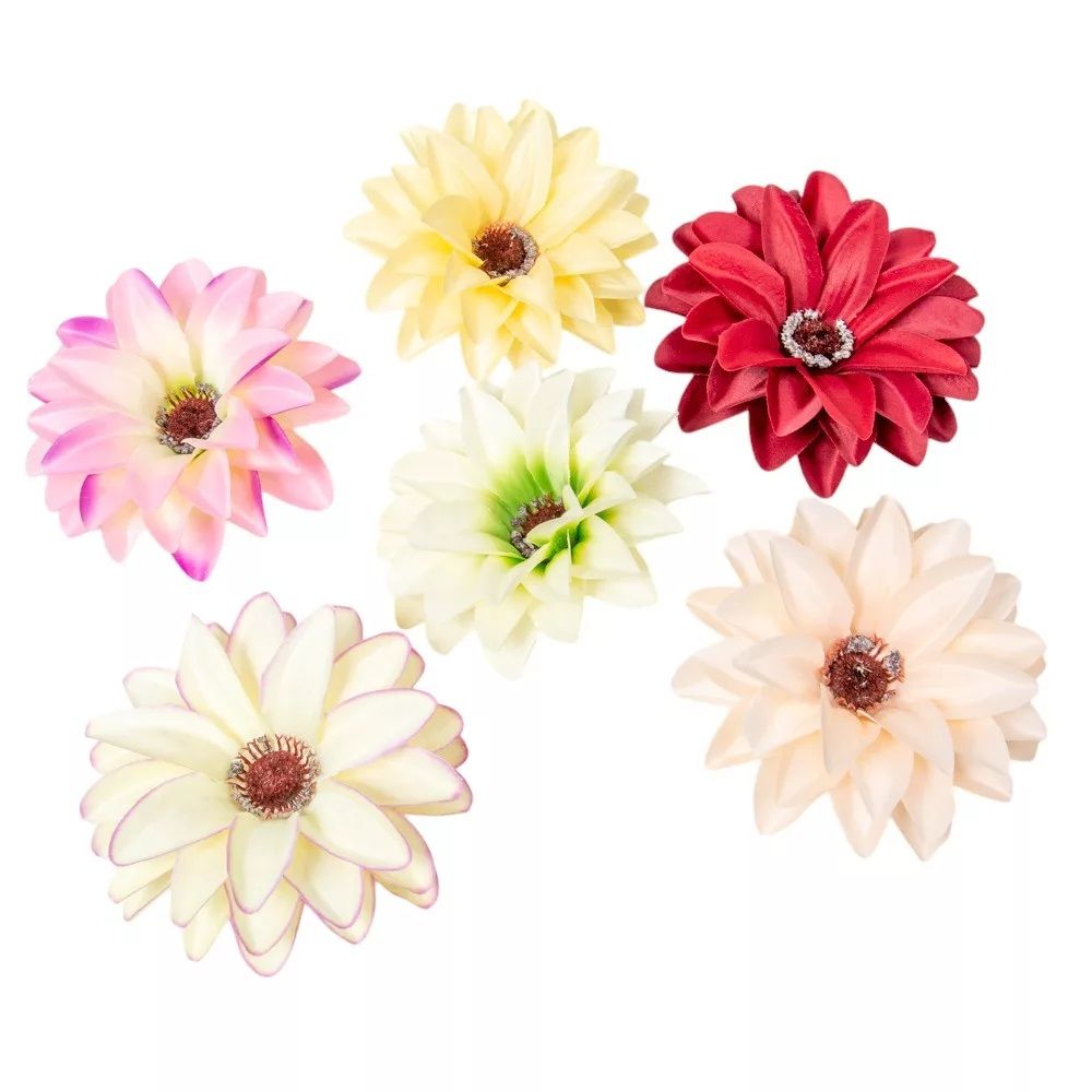 Dália virágfej szatén MIX1 D12cm72 db/csomag Dália virágfej szatén MIX1 D12cm72 db/csomag
