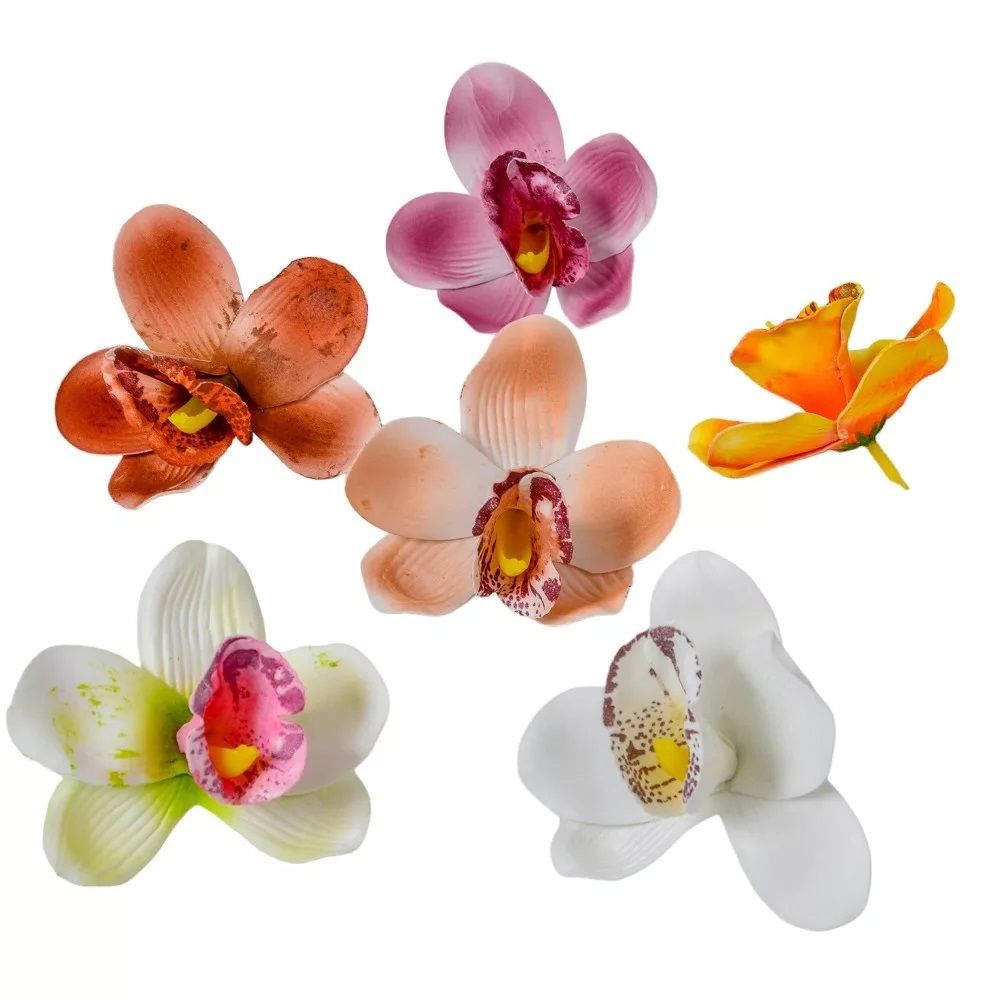 Orchidea virágfej polifoam D7cm 72db/csomag Orchidea virágfej polifoam D7cm 72db/csomag