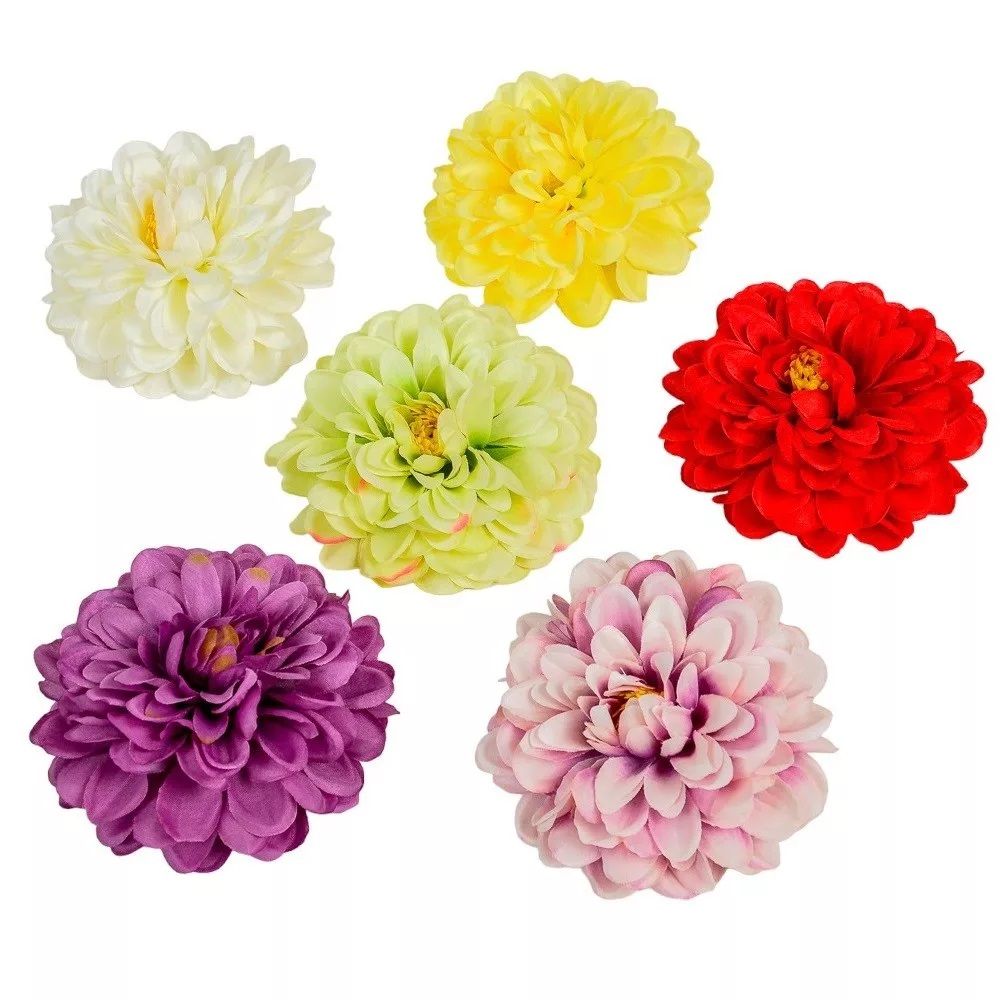 Dália virágfej D10cm 12db / csomag Dália virágfej D10cm 12db / csomag