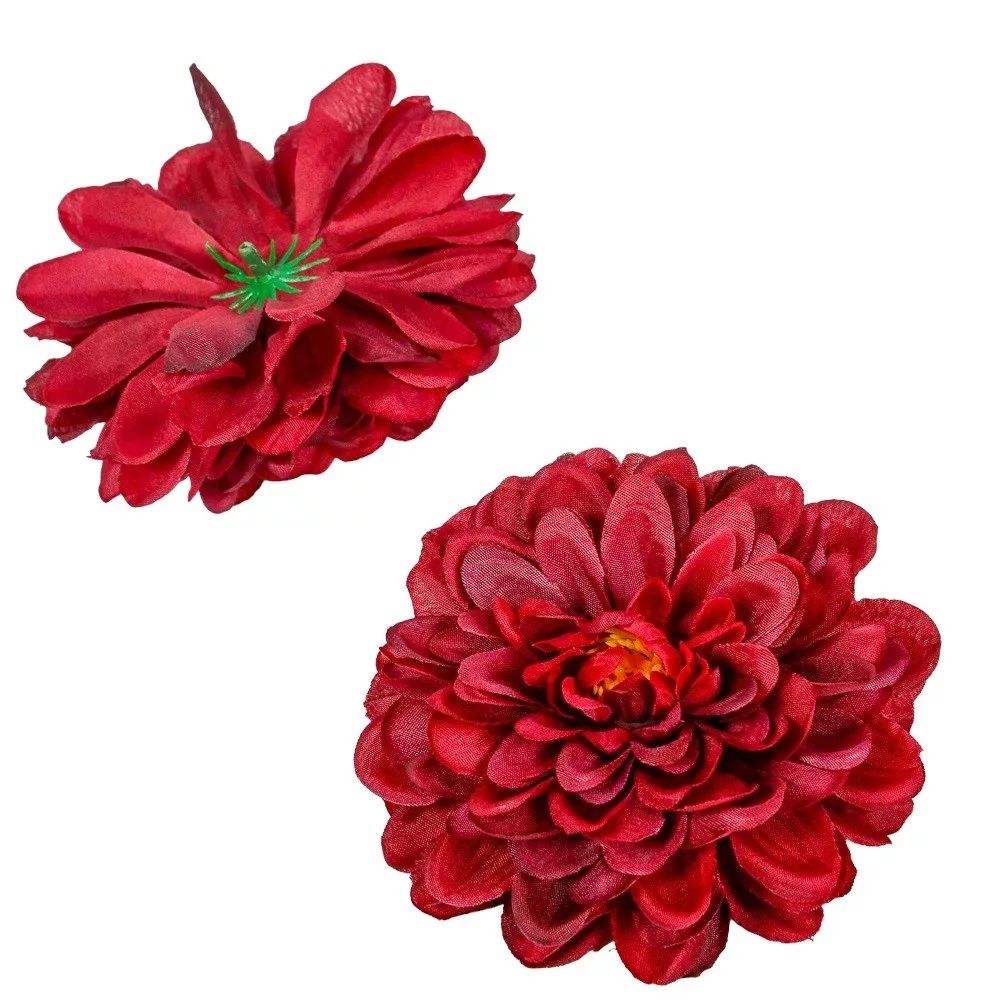 Dália virágfej D10cm 12db / csomag - Több színben Dália virágfej D10cm 12db / csomag - Több színben