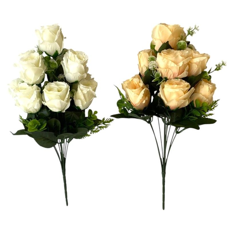 Rózsa csokor x10 44,5cm - 5 színben Rózsa csokor x10 44,5cm - 5 színben