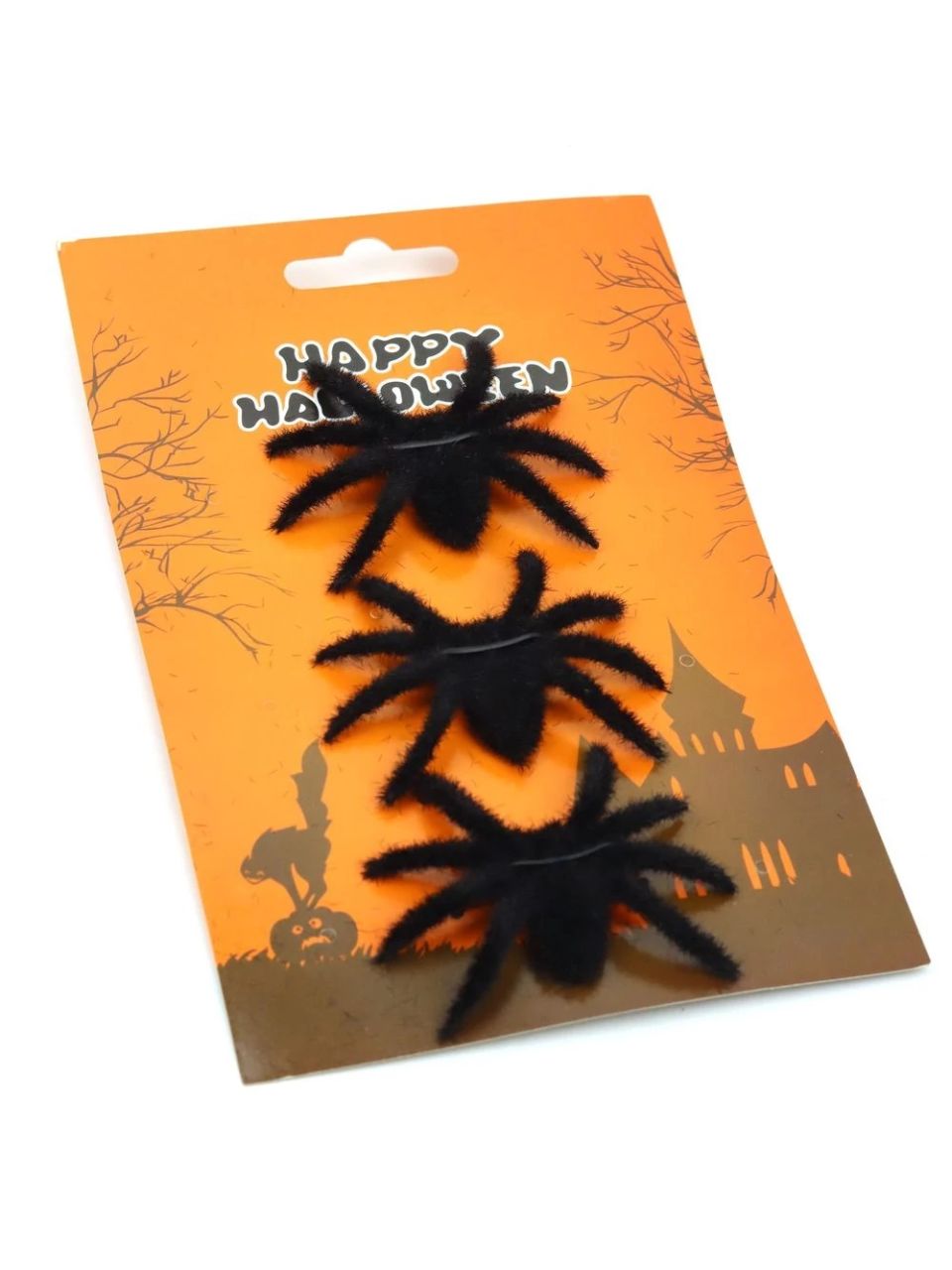 Halloween dekoráció - Pók 7 cm szőrös Halloween dekoráció - Pók 7 cm szőrös