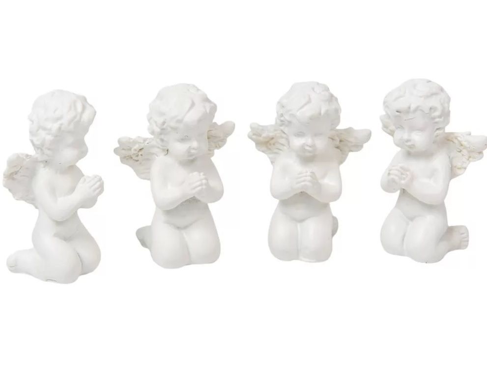 Angyal poly fehér 4cm 4db-os Angyal poly fehér 4cm 4db-os
