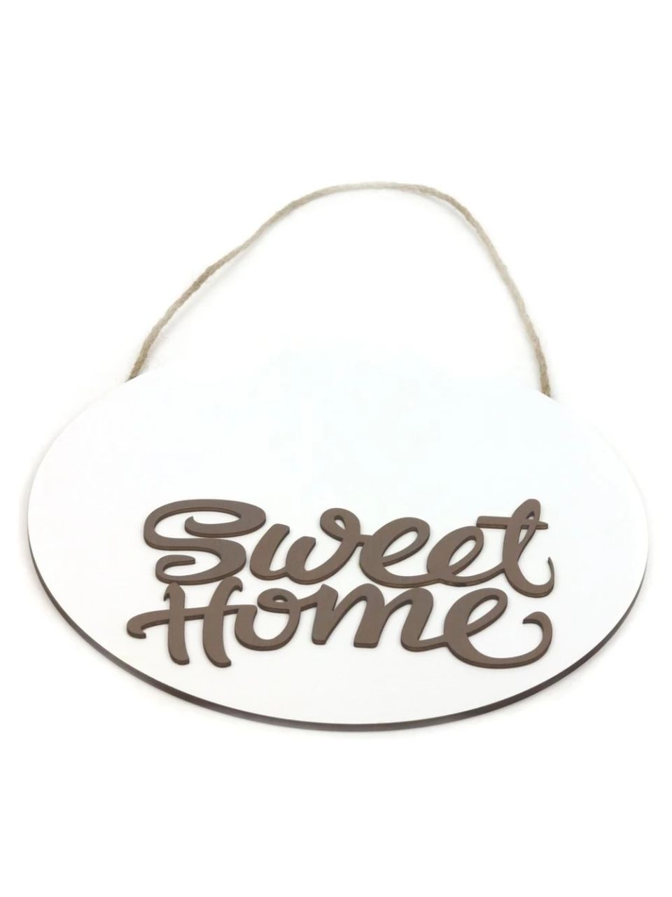 Kerek kopogtató tábla Sweet Home - 2 színben
