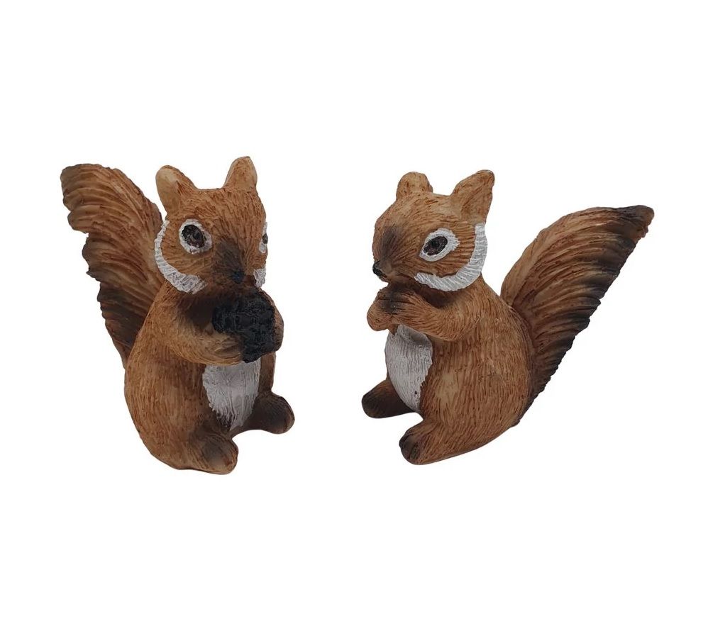 Fehér hasú mókus figura - 2 fajta