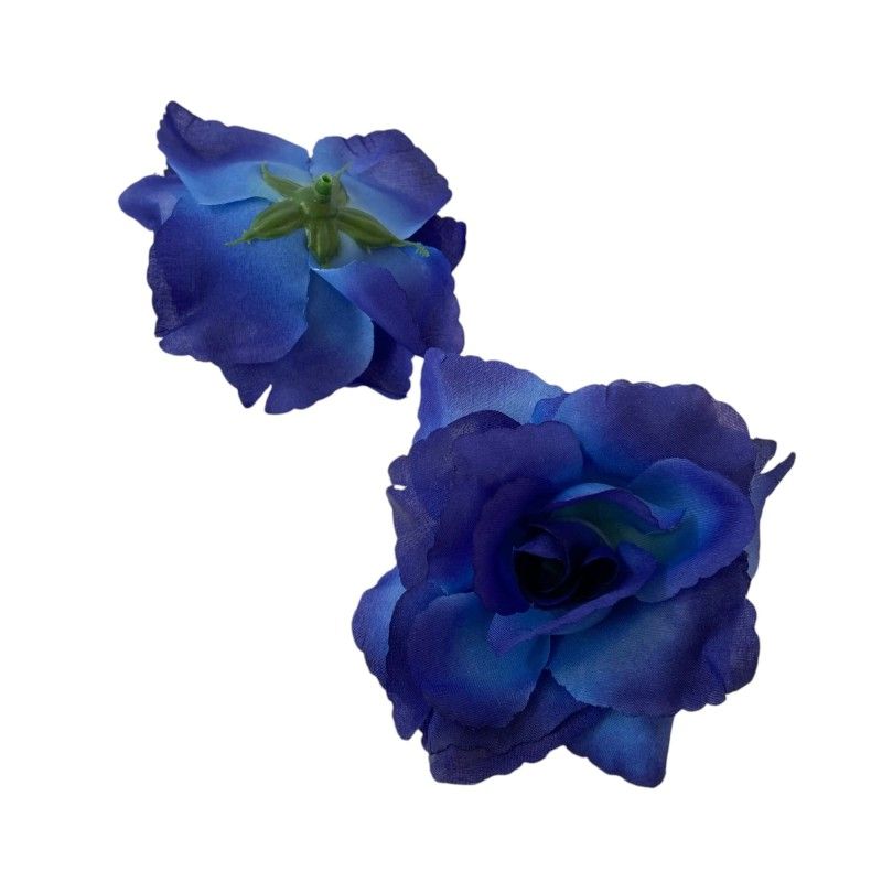 Nyílt rózsa fej 9cm kék Nyílt rózsa fej 9cm kék