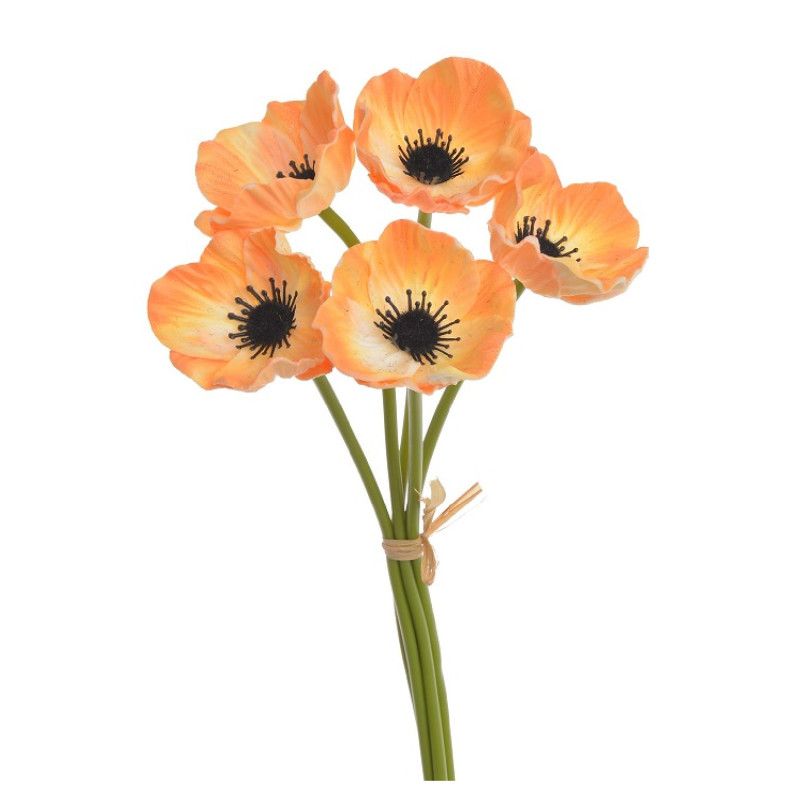 Anemóna kötegelt csokor x5 30cm - 4 színben Anemóna kötegelt csokor x5 30cm - 4 színben