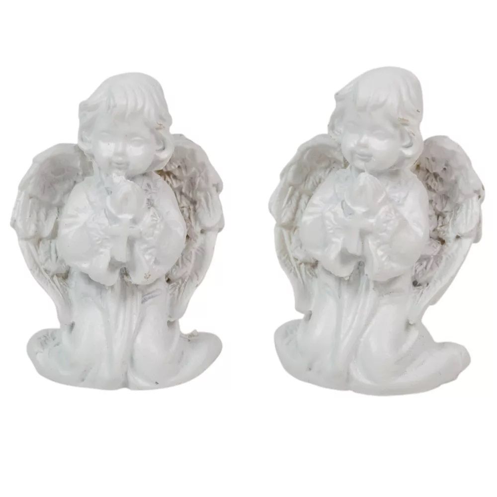 Angyal térdelő poly fehér M6cm - 2 féle Angyal térdelő poly fehér M6cm - 2 féle