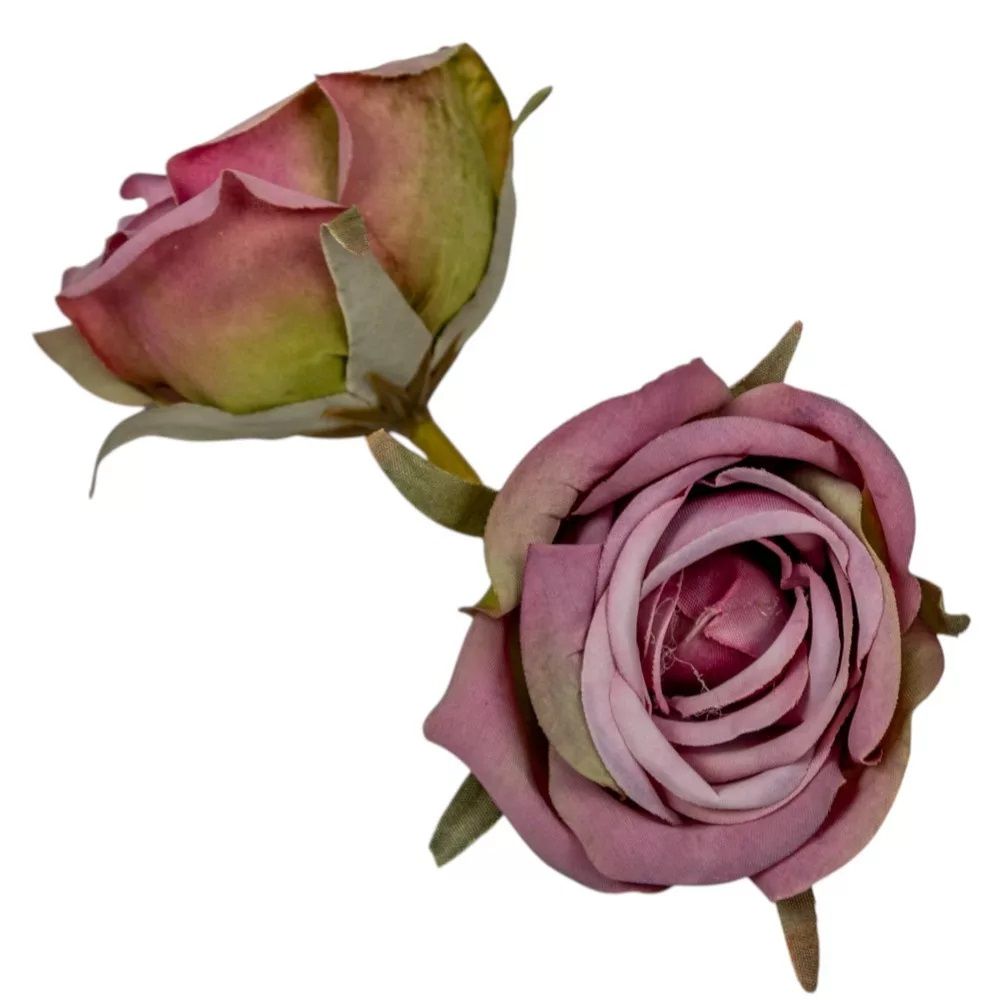 Rózsa virágfej D5,5cm 24db - 5 színben