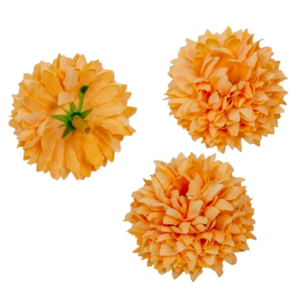 Mini krizantém virágfej D4cm - 8 színben
