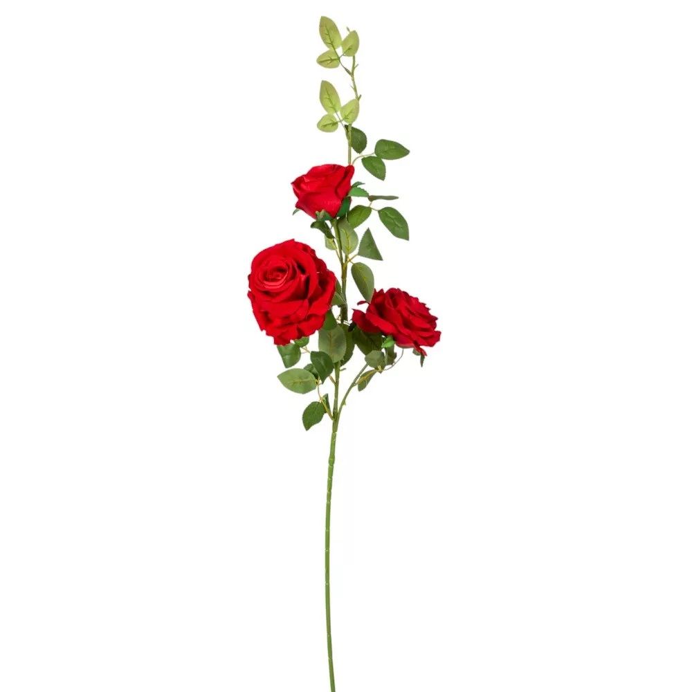 Rózsa ág 3v. piros M93cm Rózsa ág 3v. piros M93cm