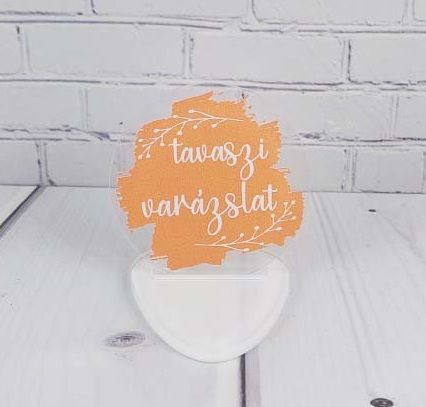 Tavaszi varázslat plexi kör 5 x 5 cm