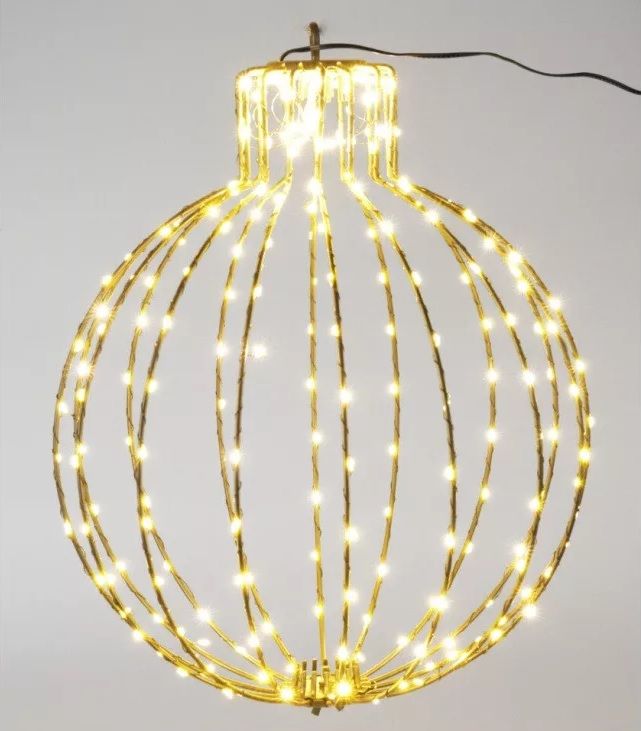 Stilizált gömb 180 LED-es adapteres időzítős 35cm Stilizált gömb 180 LED-es adapteres időzítős 35cm