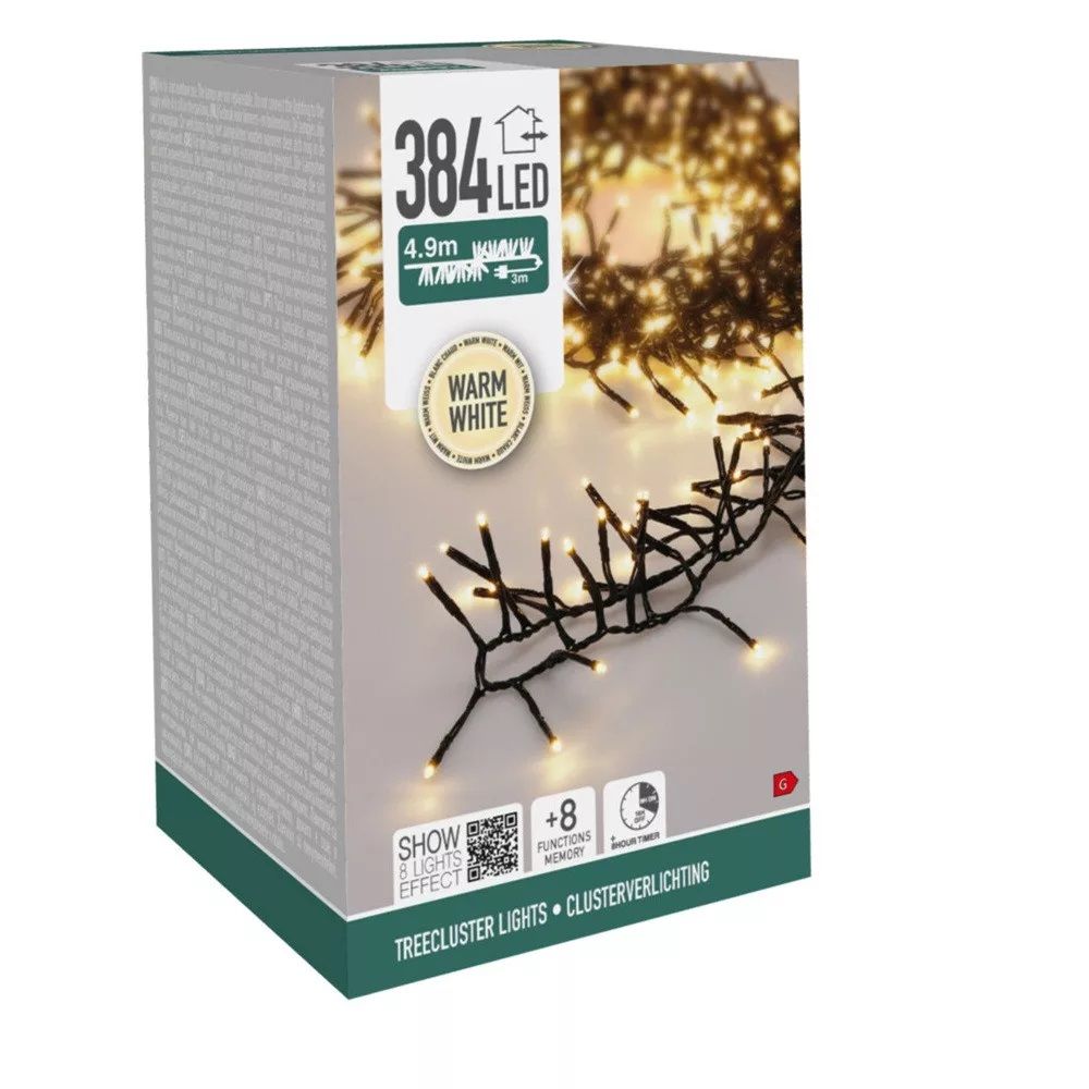 Sűrű fényfüzér 384 LED-es programos adapteres időzítős meleg Sűrű fényfüzér 384 LED-es programos adapteres időzítős meleg