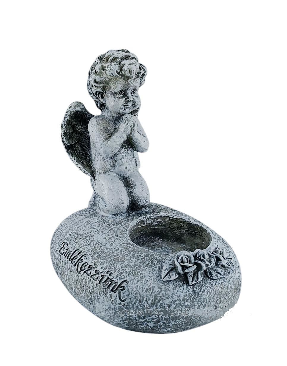 Sírdísz mécsestartóval "Emlékezzünk" 13x14cm Sírdísz mécsestartóval "Emlékezzünk" 13x14cm