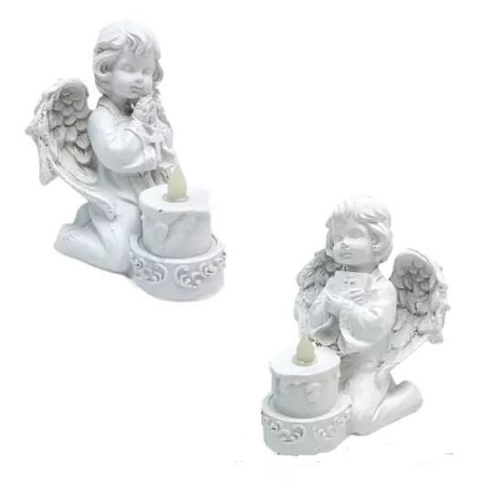 Angyal térdelő ledes 9x12 cm- 2 féle Angyal térdelő ledes 9x12 cm- 2 féle