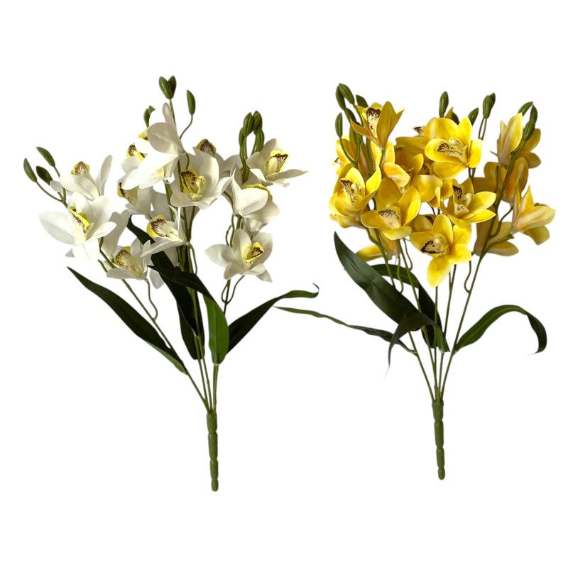 Orchidea csokor x5 48cm - 4 színben
