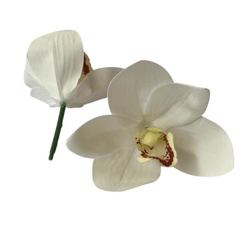 Gumi orchidea fej 10cm - 4 színben