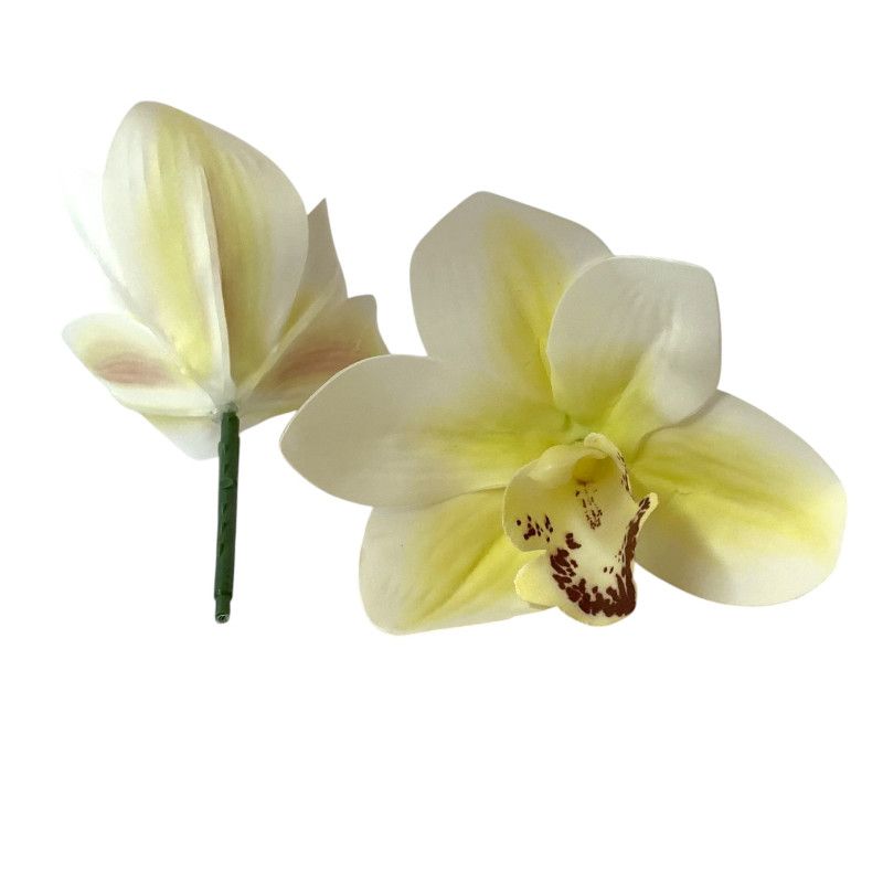 Gumi orchidea fej 10cm - 4 színben